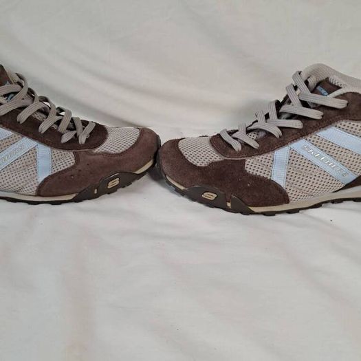 skechers athletic trainers size 5.5 eu 38.5 brown suade in excellent condition