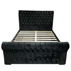 Crushed Velvet Bed 4FT6