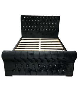 Crushed Velvet Bed 4FT6