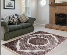Classic Beige Brown Oriental Style Living Room Rug 160x230 cm  Soft Polyester C