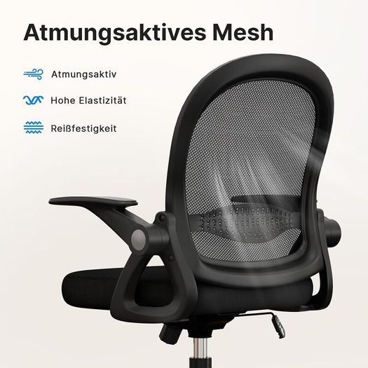 Ergonomic Office Chair with Folding Armrests