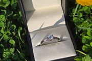 18ct White Gold Diamond Engagement Ring