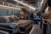 DC 12V COB LED Strip Light, 5Mm Wide X 5M Long, Caravan Interior Lighting,