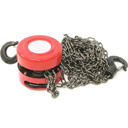 Heavy Duty 1 Tonne 1000Kg Chain Hoist Load Lifting Block Tackle Engine Winch Pulley Tool