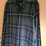 mens JOULES long sleeve shirt Size Medium classic fit tartan check navy green Image 4