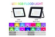 RGB LED Flood Light IP68 Waterproof Outdoor Spotlight 220V/110V RGB Reflector Projector Lamp For Street Garden