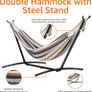 Basics Fabric Hammock With Stand, Multi Color, 117 cm x 300 cm x 100 cm Image 4