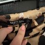 Ladies nasty gal leopard skirt Image 2