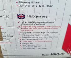 Halogen oven