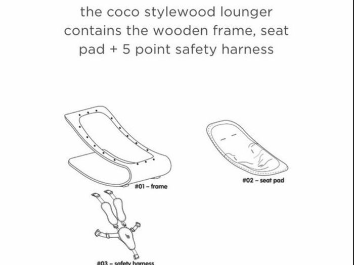 Bloom coco stylewood baby lounger