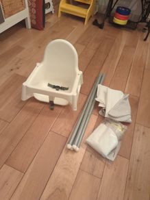 IKEA Antilop high chair and 2x klammig cushions