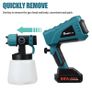 88VF 1500W 1000ML Cordless Electric Spray Gun with 3Nozzle Flow Control Airbrush High Power Paint Sprayer For Makita 18V Battery Image 8