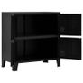Filing Cabinet with 4 Doors Industrial Black 75x40x80 cm Steel Image 3