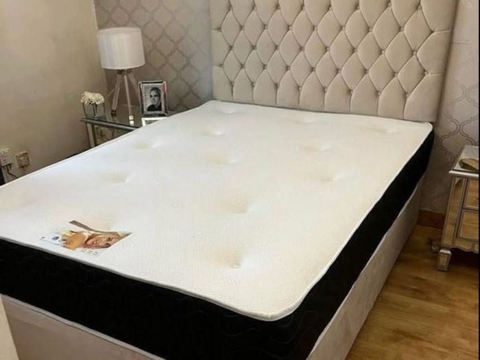King size bed with mattress, all size of beds available