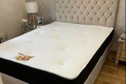 King size bed with mattress, all size of beds available