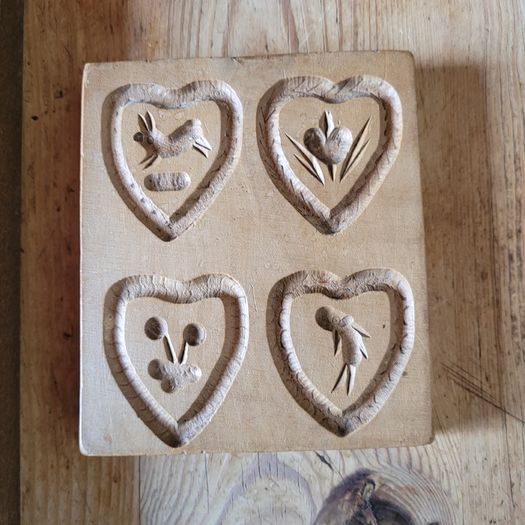 Antique set of Dutch gingerbread & butter candy molds