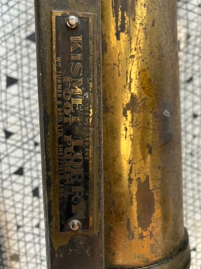 Kismet Lorry brass foot pump