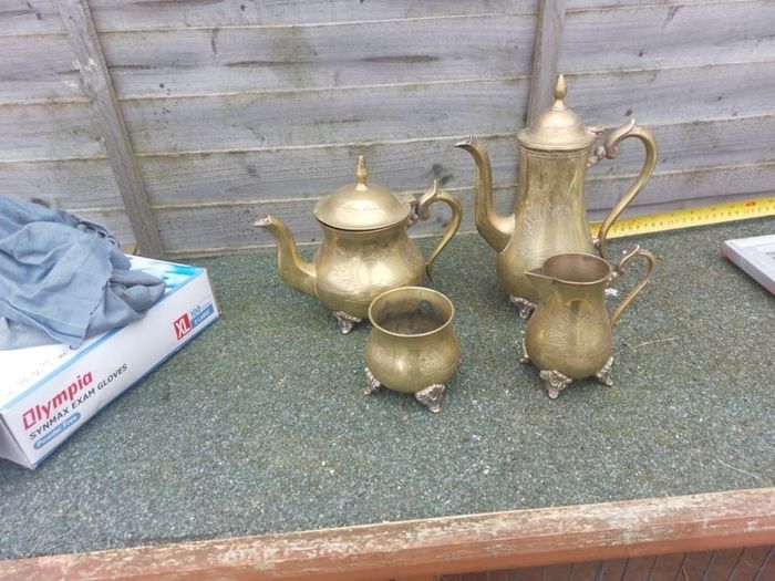 brass tea/ coffee set