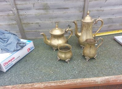 brass tea/ coffee set