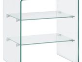 Coffee Table 50x40x56 cm Tempered Glass