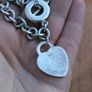 Vintage Heavy Sterling Silver 925 T-Bar Ring Bracelet 35g Image 2