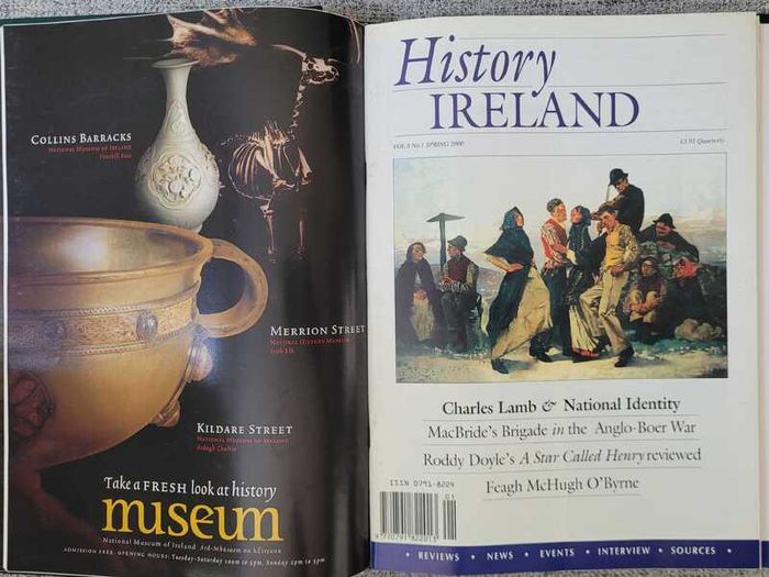 History Ireland Magazine 12 Issues 1999 to 2001 with Official Binder