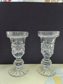 Vintage Tipperary Crystal Candle Holders (Pair)