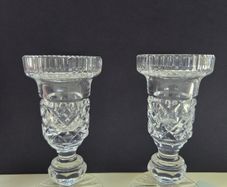 Vintage Tipperary Crystal Candle Holders (Pair)