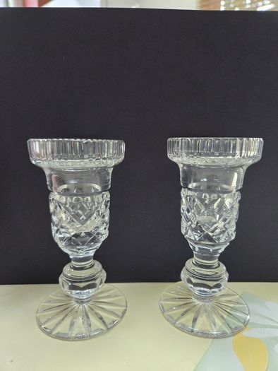 Vintage Tipperary Crystal Candle Holders (Pair)