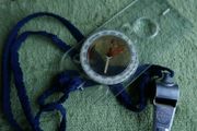 Vintage Outdoors Compass and Spirit Whistle