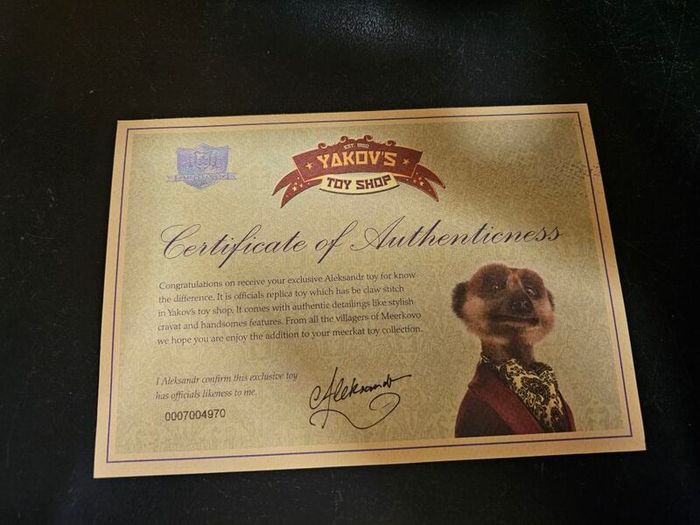 RARE  1st Edition Aleksandr Meerkat Toy BNIB