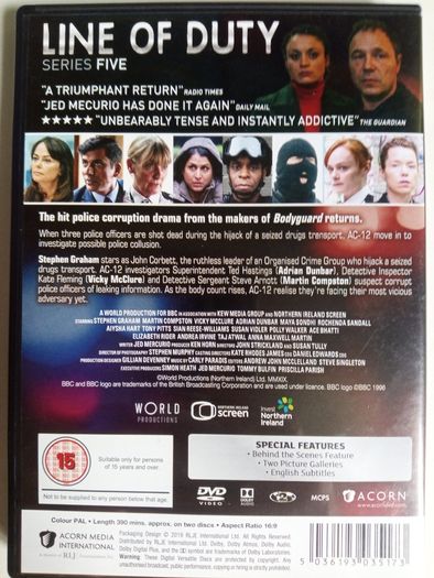 Line Of Duty - Series 1-5 (2012-2019) [TV DVD Boxsets]