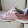 Clarks floura nude pink Size 4 eu 37 pink suade in like new condition Image 7