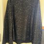 Shein Unity Plus Dalmatian Print Black Trumpet Sleeve Blouse Image 2