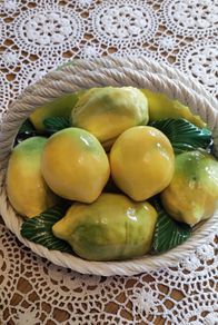 Italian Ceramic Fruit Basket