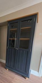 Solid Oak Display Cabinet