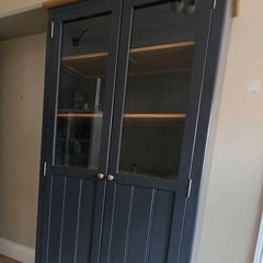 Solid Oak Display Cabinet