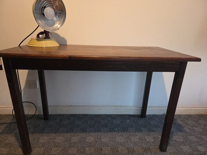 vintage oak hall table