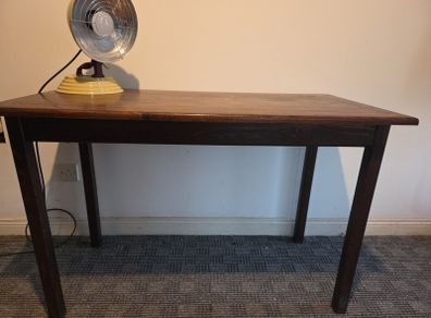 vintage oak hall table