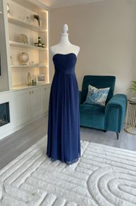 Beautiful Elegant Navy Full Length Dress