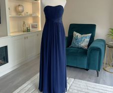 Beautiful Elegant Navy Full Length Dress