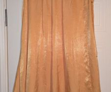 Amazing golden faux wrap skirt
