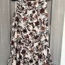 C&A floral sleeveless dress - cream and brown Image 2