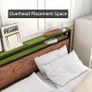 Double Bed Frame with Storage Wooden Headboard Shelf Image 6