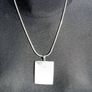 Stunning Sterling Silver Natural Shell Pendant Set. Image 3