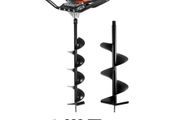 Post Hole Digger Gas Powered, 52CC 1450W Earth Auger, Gas Auger with 6" &amp; 10"Auger Drill Action Design Bits &amp; 3 Extension Rods, Post Fence Hole Digger