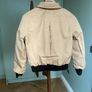 Vintage 80s Reversible Bomber Jacket | Leather & Twill Image 5