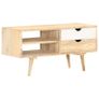 TV Cabinet 90x35x45 cm Solid Mango Wood Image 9