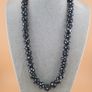 Vintage African Style White Dotted Glass Beads Strands Necklace Image 7