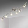 NEW SALE | LED Ceiling Light Rotatable, 6 Way LED Ceiling Spotlight, Matt Nickel & Swivelling Design, Including 6 X 4W GU10 LED Bulbs (450LM, Cool White 6000K),for Kitchen, Living Room, Bedroom Image 2